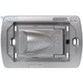 Пневморозетка металлическая серая NEW AIR Bticino Living Light Air
